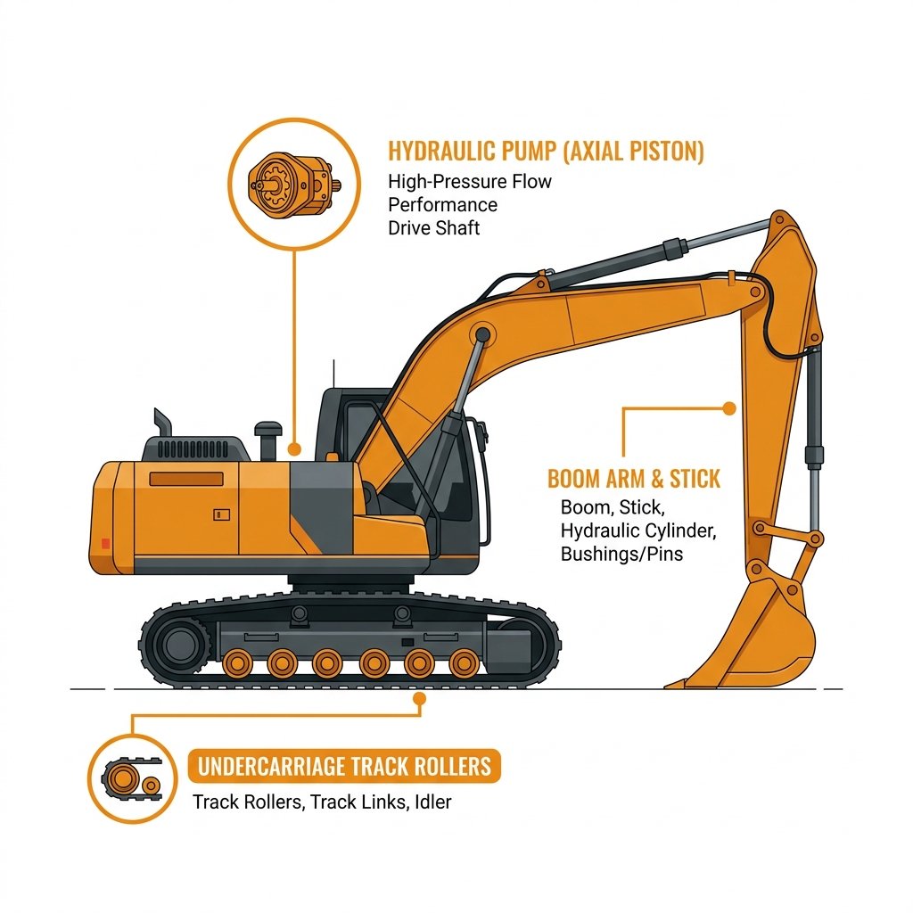 21-Ton Hydraulic Crawler Excavator (CAT 320D / PC200 Class)